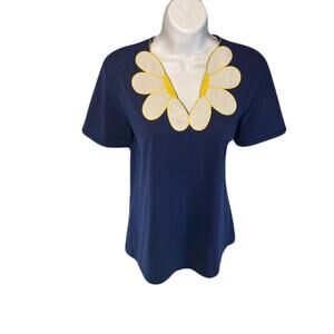 JORDANA Top With Flower around Collar Women’s Size XL